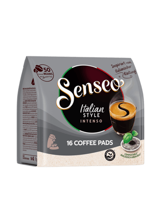 pads senseo italian intenso 16x front left